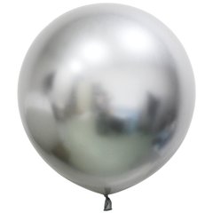 Латексна кулька-гігант Balonevi срібна (H23) хром 24" (60 см.) 1шт.