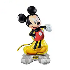 Фольгована кулька фігура-стоячка Pinan "Міккі Маус" жовта 63х33 см. в уп. (1шт.)