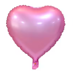 Фольгована кулька "Серце" рожеве сатин 18"(45см) 1шт.