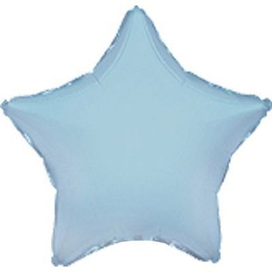 Фольгована кулька "Зірка" блакитна пастель Flexmetal 18" (45 см) 1 шт