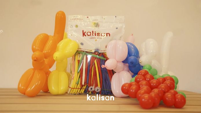 Латексна кулька Kalisan ШДМ асорті пастель D4 (260) 100 шт