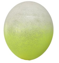 Ексклюзивна латексна кулька "Омбре" салатово-білий 12"(30см) BelBal 1шт.