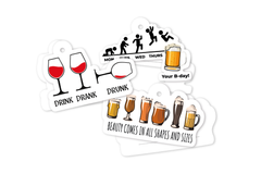 Набір тегів "Drink" асорті funmi 6шт.