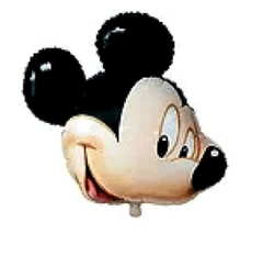 Фольгована кулька фігура Pinan "Мишка з мультфільму" кольоровий 77х63см в уп. (1 шт.)