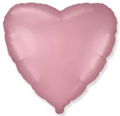 Фольгована кулька "Серце" рожева пастель Flexmetal 18"(45см.) 1шт.