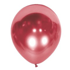 Латексна кулька Balonevi червона (H03) хром 12" (30 см.) 50шт.