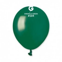 Латексна кулька Gemar смарагдова "Emerald green" (104) пастель 5" (12,5см) 100шт.