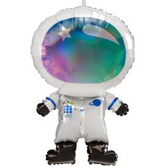 Фольгована кулька фігура "Астронавт" біла Anagram 50х76см. (1шт)