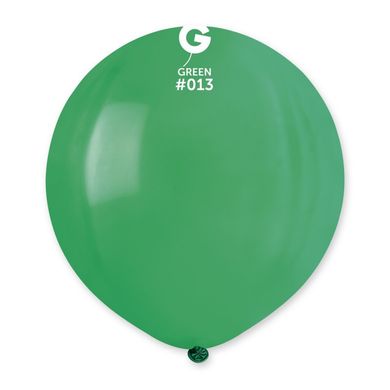 Латексна кулька Gemar зелена (013) пастель 19" (48 см) 1 шт