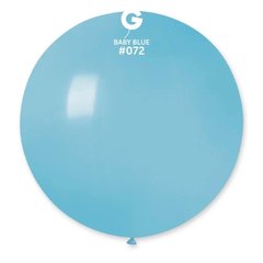 Латексна кулька Gemar блакитна (072) пастель 19" (48 см) 1 шт