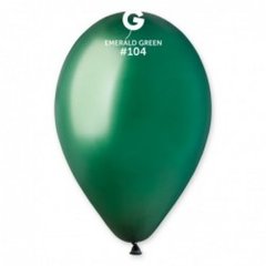 Латексна кулька Gemar смарагдова "Emerald green" (104) пастель 12" (30 см.) 100шт.