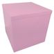 Коробка для шаров 70*70*70см двухсторонняя розовая, 1 шт