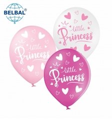 Латексні повітряні кульки 12" (30см). "Маленька принцеса" асорті Belbal 25шт.