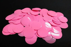 Конфетті СТ кружечки великі (23 мм) розові (100 г)