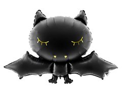 Фольгована кулька фігура "Летюча миша" чорна Party Deco 80х52 см. (1шт.)