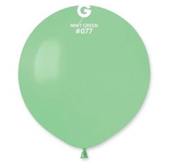 Латексна кулька Gemar м'ятна (077) пастель 19" (48 см) 1 шт