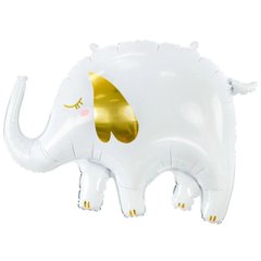 Фольгована кулька фігура Pinan "Слон" біла 50х71 см. в уп.(1шт)