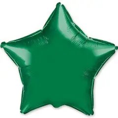 Фольгована кулька "Зірка" зелена Flexmetal 9" (22,5 см) 1 шт
