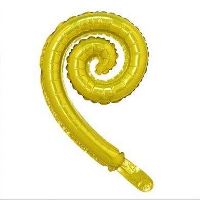 Фольгована кулька Pinan "Спіраль"жовта 43х30см. 1шт.