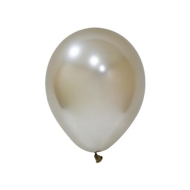 Латексна кулька Balonevi біле-золото (H41) хром 12" (30см) 50шт.