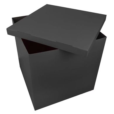 Коробка для шаров 70*70*70см двухсторонняя черная, 1 шт