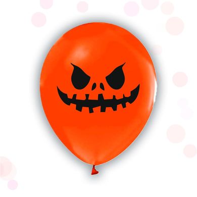 Латексна повітряна кулька 12" (30 см.) "Гарбуз" оранжева Balonevi 1шт.