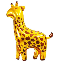 Фольгована кулька фігура "Жирафка" золота 65х81 см. в уп. (1шт.)