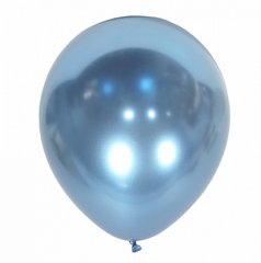 Латексные шары 12’’ хром Kalisan Турция 64 голубой (30 см), 50 шт