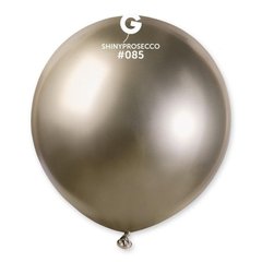 Латексна кулька Gemar просеко (085) хром 19" (47,5см) 1шт.