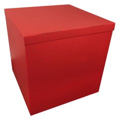 Коробка для шаров 70*70*70см двухсторонняя красная, 1 шт
