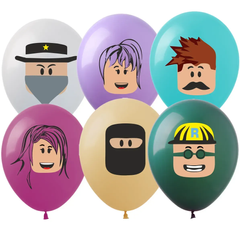 Латексні повітряні кульки 12" (30см.) "Roblox" асорті ArtShow 100шт.