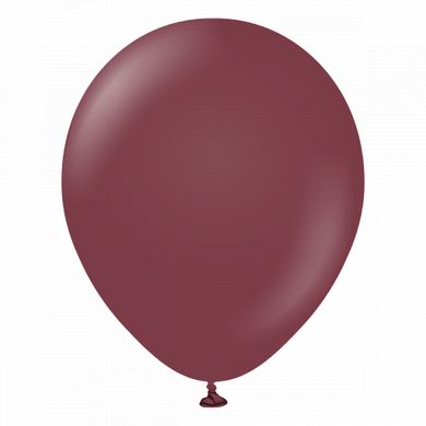 Кулька латекс КЛ Kalisan 12' (30см) пастель бургунді (Burgundy) (100 шт)