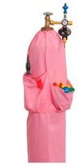 Чохол на гелієвий балон (40 л) рожевого кольору (з кишенями)