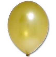 Латексна кулька Belbal золота(060) металік В85 10,5"(27см) 50шт.