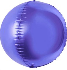 Кулька фольга КНР сфера 3D 20' (50см) фіолетовий (1 шт)