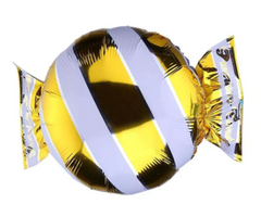 Фольгована кулька фігура Pinan "Цукерка" жовта 44х59 см. в уп. (1шт.)