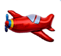 Фольгована кулька фігура Pinan "Літак" червона 96х80 см. в уп. (1шт.)