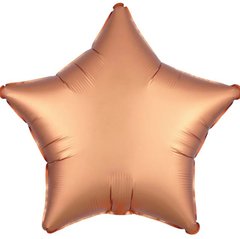 Фольгированный шар 10’ Китай Звезда янтарная сатин, 25 см