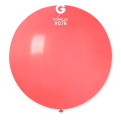 Воздушный шар 31’ пастель Gemar G220-78 Коралловый (80 см)