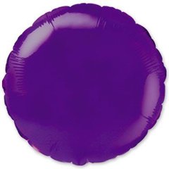 Фольгированный шар 18’ Flexmetal Круг фиолетовый металлик, 45 см