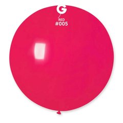 Кулька латекс ДЖ Gemar 31' (80см) пастель 05 червоний (1 шт)