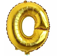 Фольгована кулька буква "O" золота 16" (40 см) 1 шт