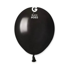 Латексна кулька Gemar чорна (65) металік 5" (12,5 см.) 100шт.