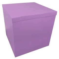 Коробка для шаров 70*70*70см двухсторонняя сиреневая, 1 шт