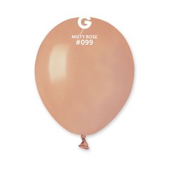 Латексна кулька Gemar туманно-рожева (099) пастель 5" (12,5см) 100шт.