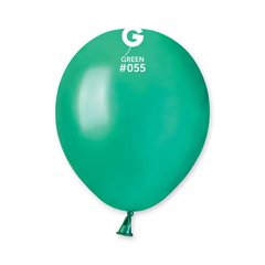 Латексна кулька Gemar зелена (55) металік 5" (12,5 см.) 100шт.