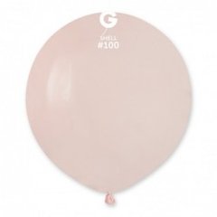 Латексна кулька Gemar Shell (100) пастель без смуг 19" (48см) 1шт.