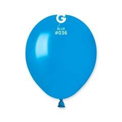 Латексна кулька Gemar блакитна (36) металік 5" (12,5 см.) 100шт.