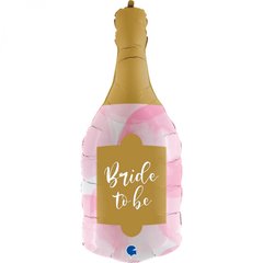 Фольгована кулька фігура "Пляшка шампанського Bride to be" Grabo 51 см. (1шт.)