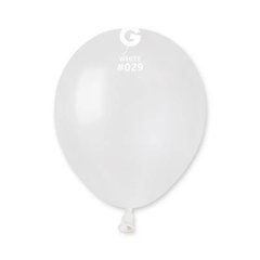 Латексна кулька Gemar біла (29) металік 5" (12,5 см.) 100шт.